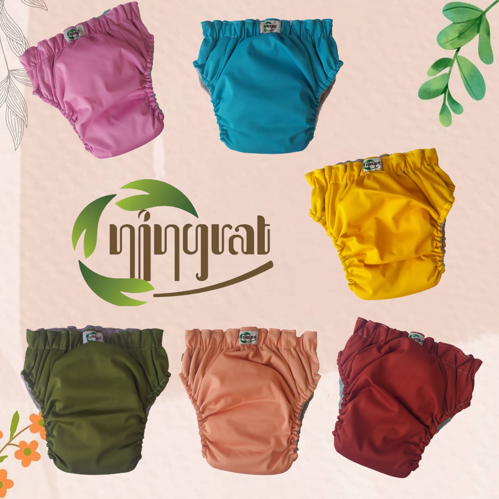 Ningrat Baby Cloth Diapers Clodi Pants AIO Polos Reguler Jumbo Popok Kain Bayi Modern Cuci Ulang Ramah Lingkungan