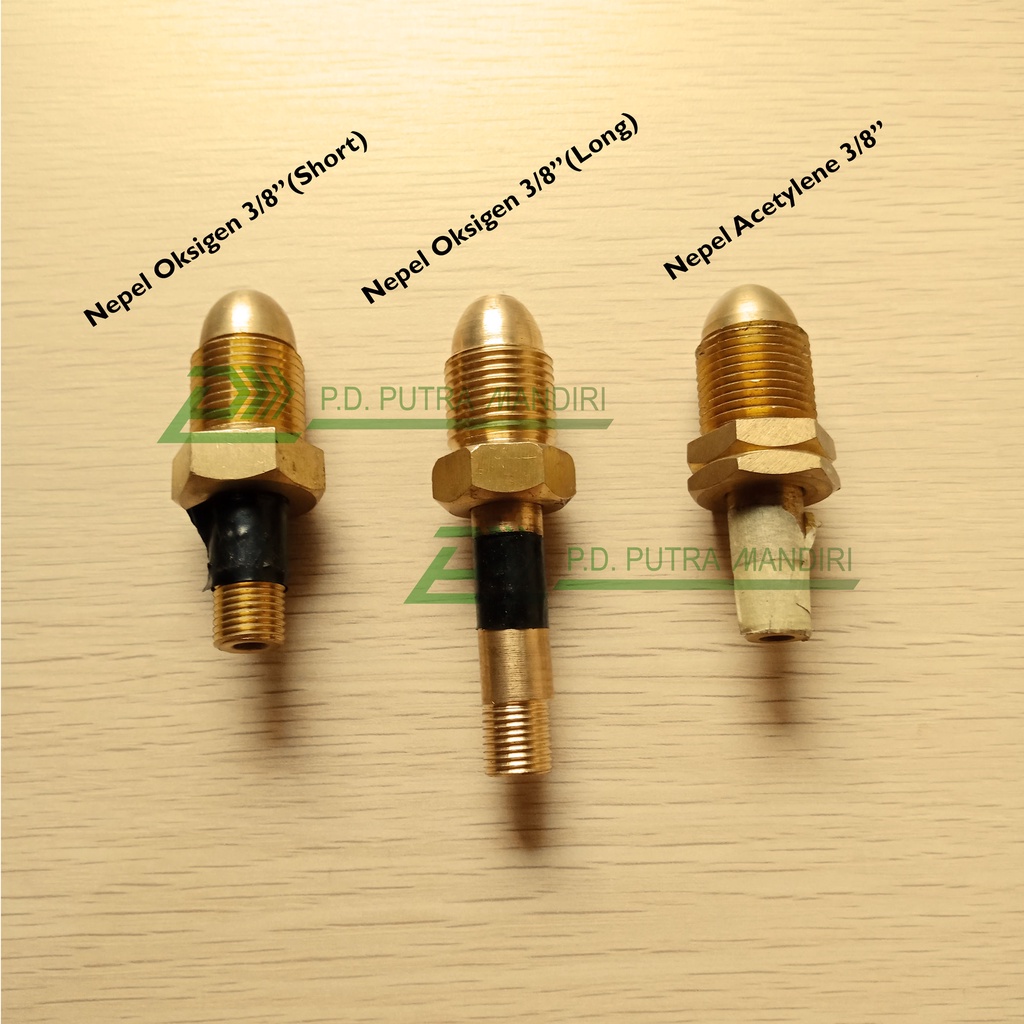 Nepel Tabung Gas / Acetylene 1/4 Kuningan