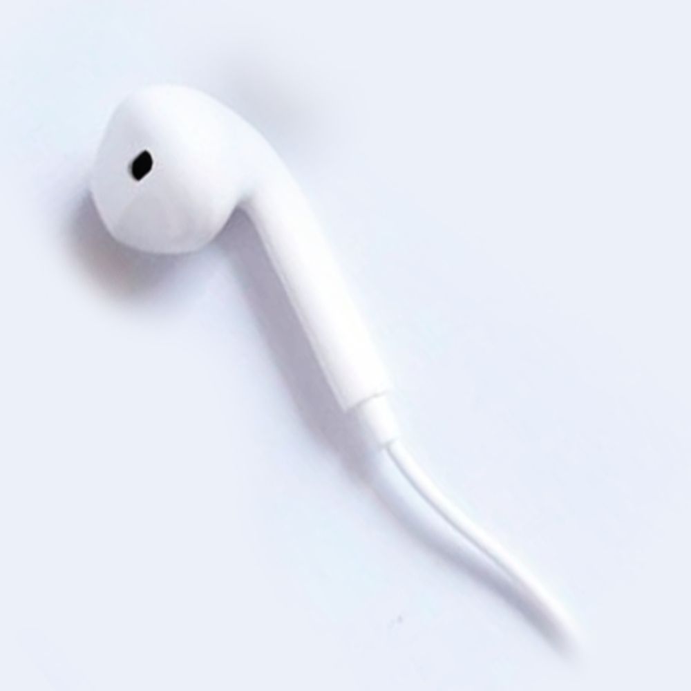 U19 / AK GLOSSY HEADSET / Handsfree Earphone Macaron  Hi Fi Stereo Suround Sound-Putih