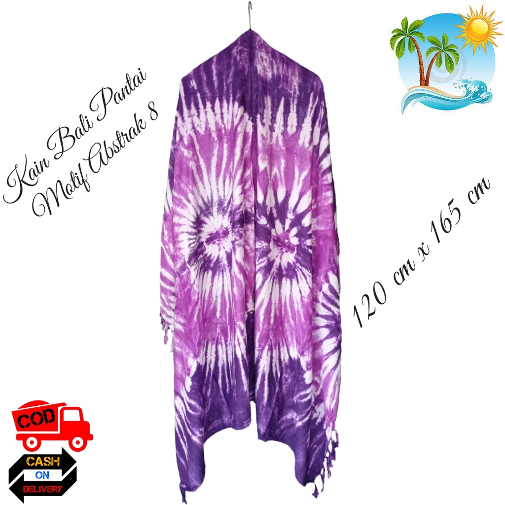 kain pantai bali - sarung bali - kain pantai wanita motif abstrak premium