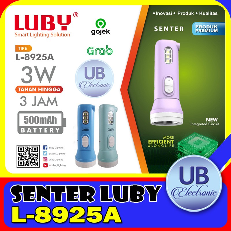 Senter charger / senter cas LUBY 8925A