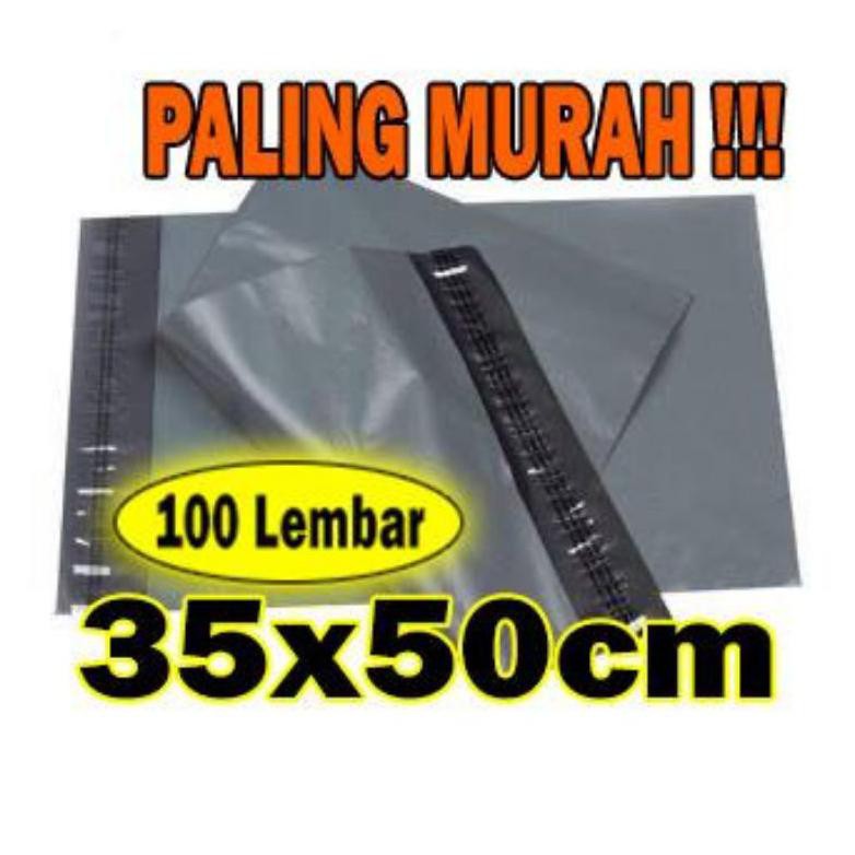 

{BISA COD} 100lbr 35x50 plastik polymailer / kantong kurir / plastik packing lem / amplop plastik /