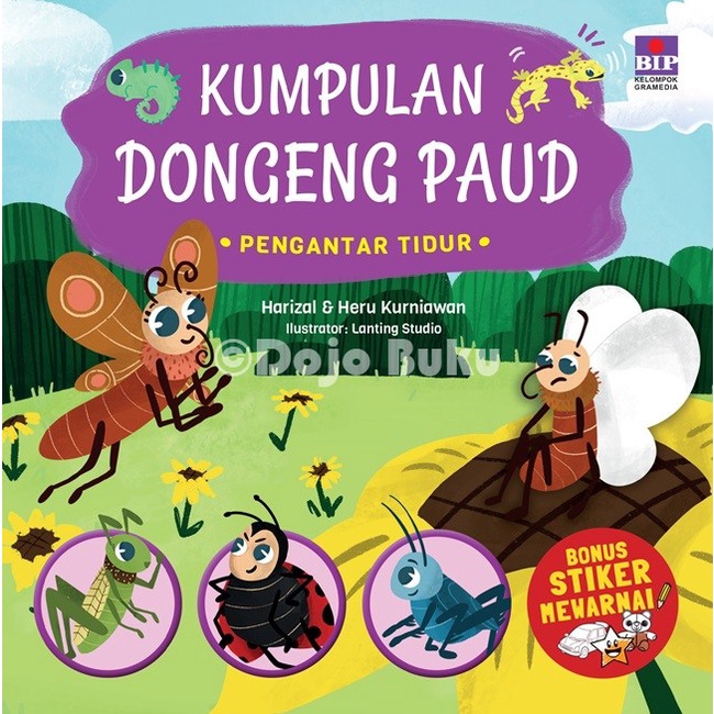 Buku Kumpulan Dongeng Paud Pengantar Tidur (Bonus Stiker Mewarnai Bip)