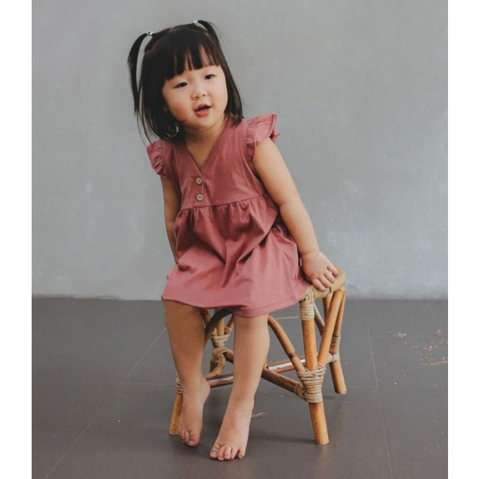 Dress Ruffle baju daster Kaos Bayi Anak bahan lembut ruffle Dress Motif Bayi dan Anak Perempuan Dress Kids Dress Anak Perempuan Dress ruffle polos anak / daster anak (1, 2, 3, 4 TAHUN) DRESS RUFFLE ANAK / RUFFLE POLOS ANAK