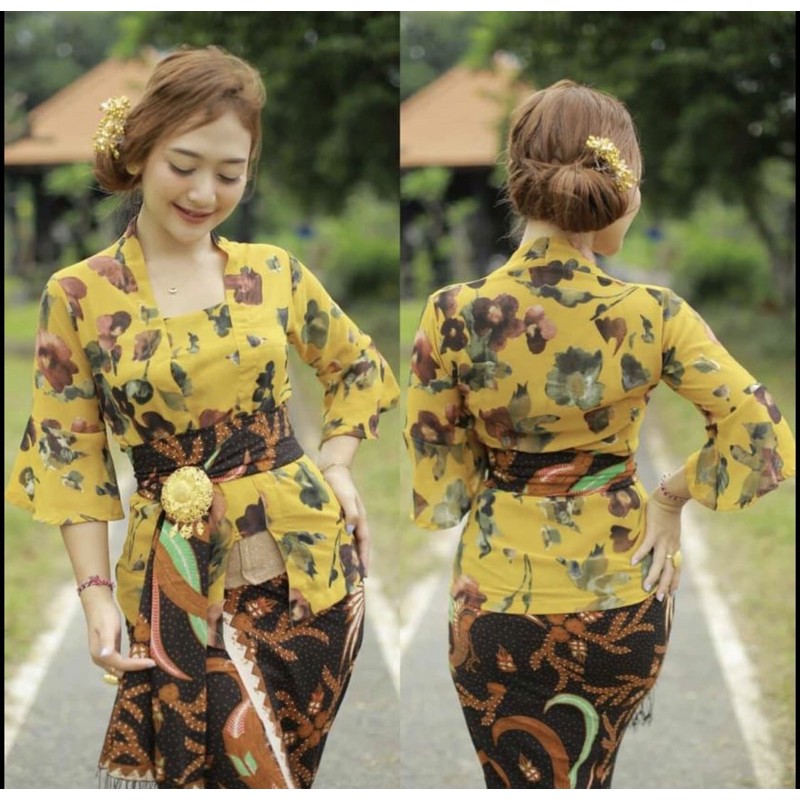 kebaya jadi sifon bunga