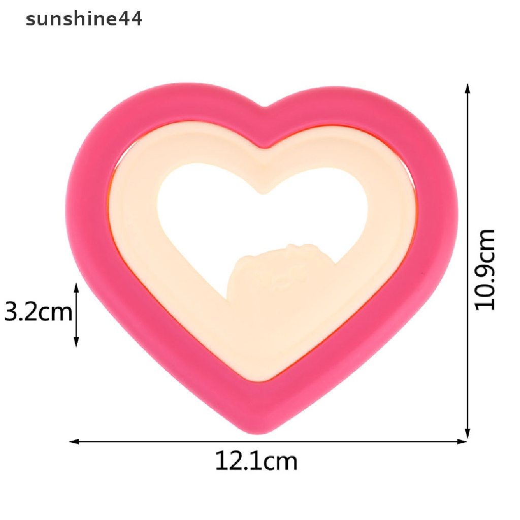 Sunshine Cetakan Pemotong Roti Sandwich / Kue / Cookie Bentuk Hati DIY