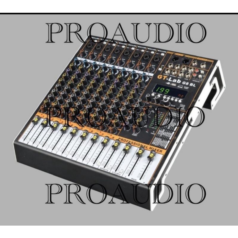 Mixer audio GT Lab by RDW 8 Channel G8BL Hardcase Original