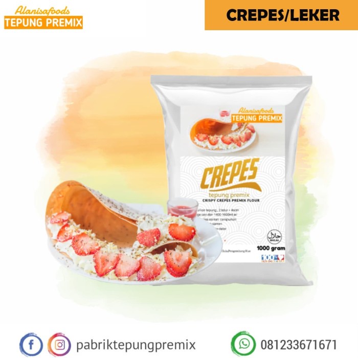 

✨COD✨ PROMO TEPUNG PREMIX CREPES 1KG super kriuk - original