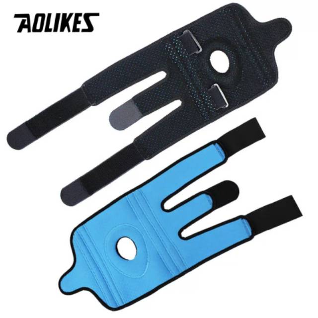 Aolikes 7915 Knee Pad Support Brace 4 Spring Pelindung lutut Deker Lari Knee Patella Spring Protect