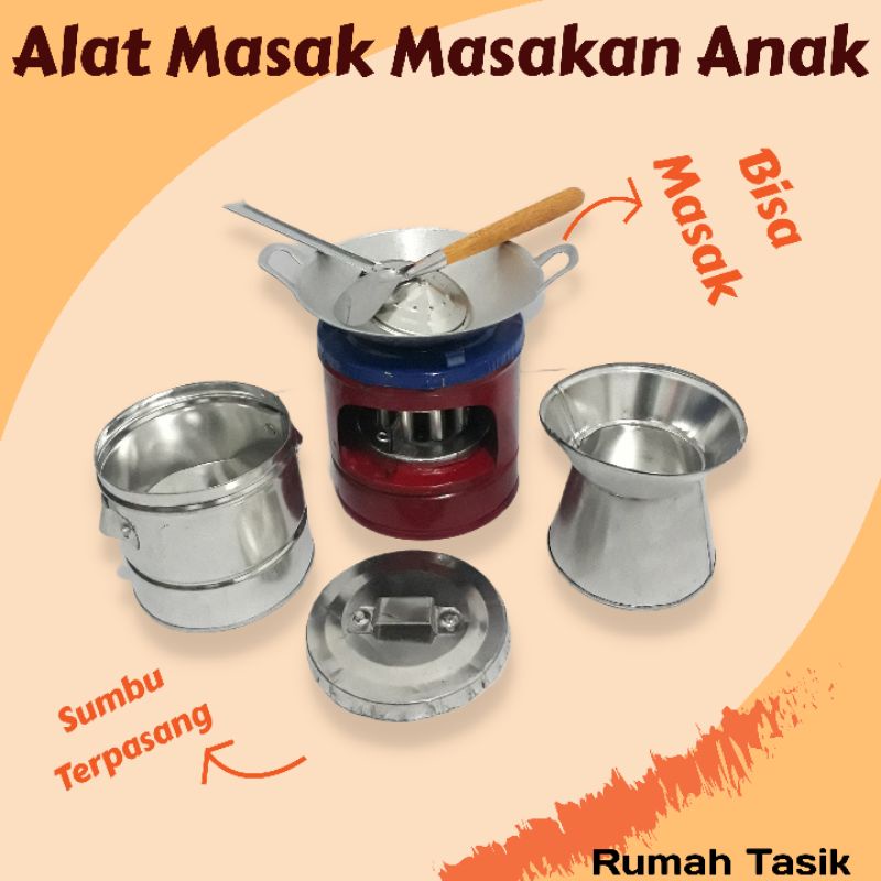 Kitchenset Mainan Masak Masakan Paket Dandang Kukusan Promo Rumah Tasik