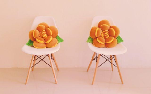 Bantal Sofa Motif Bunga Ukuran 40x40 Harga Per 1pcs Bantal