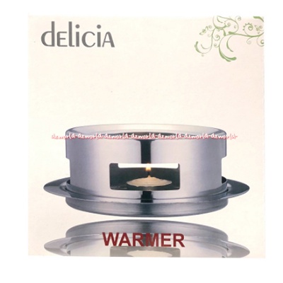 Delicia Warmer Panci Mini Pemanas Dengan Lilin Diameter 12cm Pemanas Makanan Delikia Pan Warm