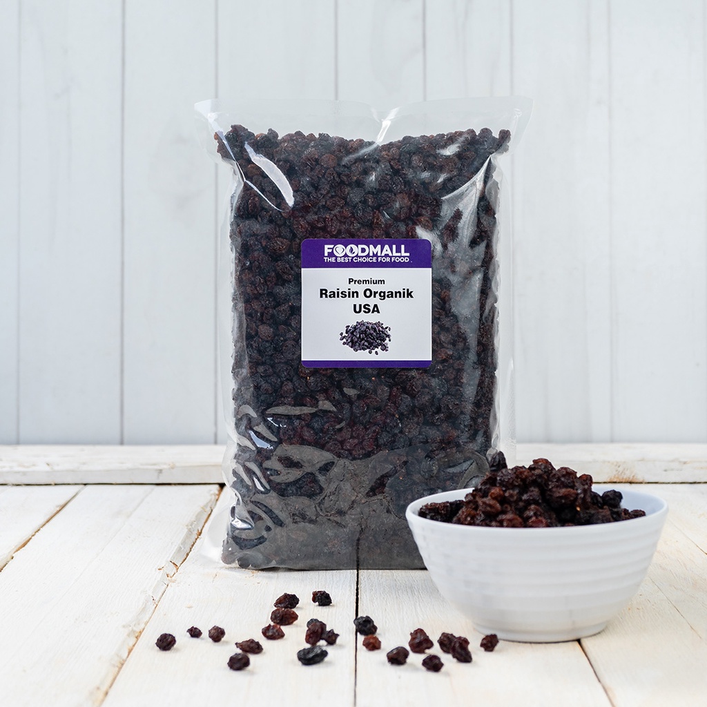 

Kismis Raisin Hitam / Black Raisin Organic USA 1 Kg