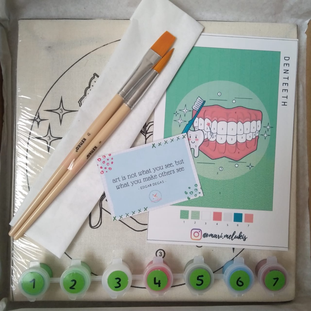 

Paint by Number Kit Denteeth