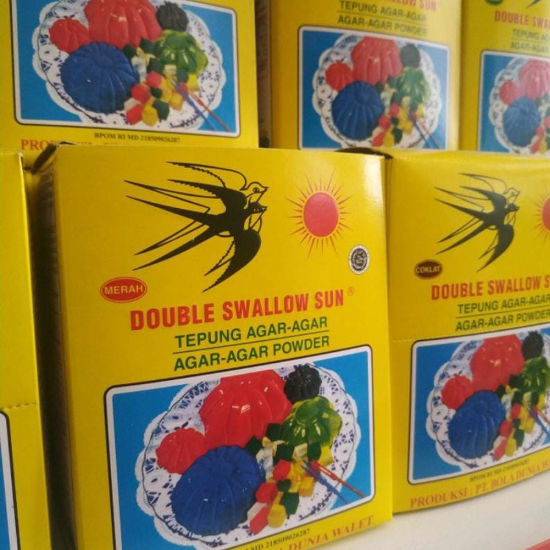 

agar-agar double swallow sun 7gr @12saset/pack