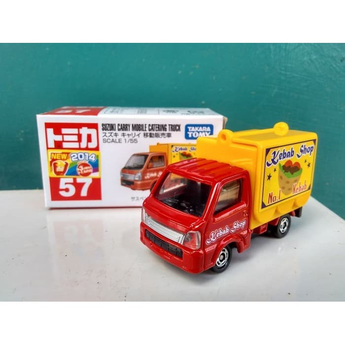 Tomica No 57 Suzuki Carry Mobile Catering truck Diecast miniatur truk