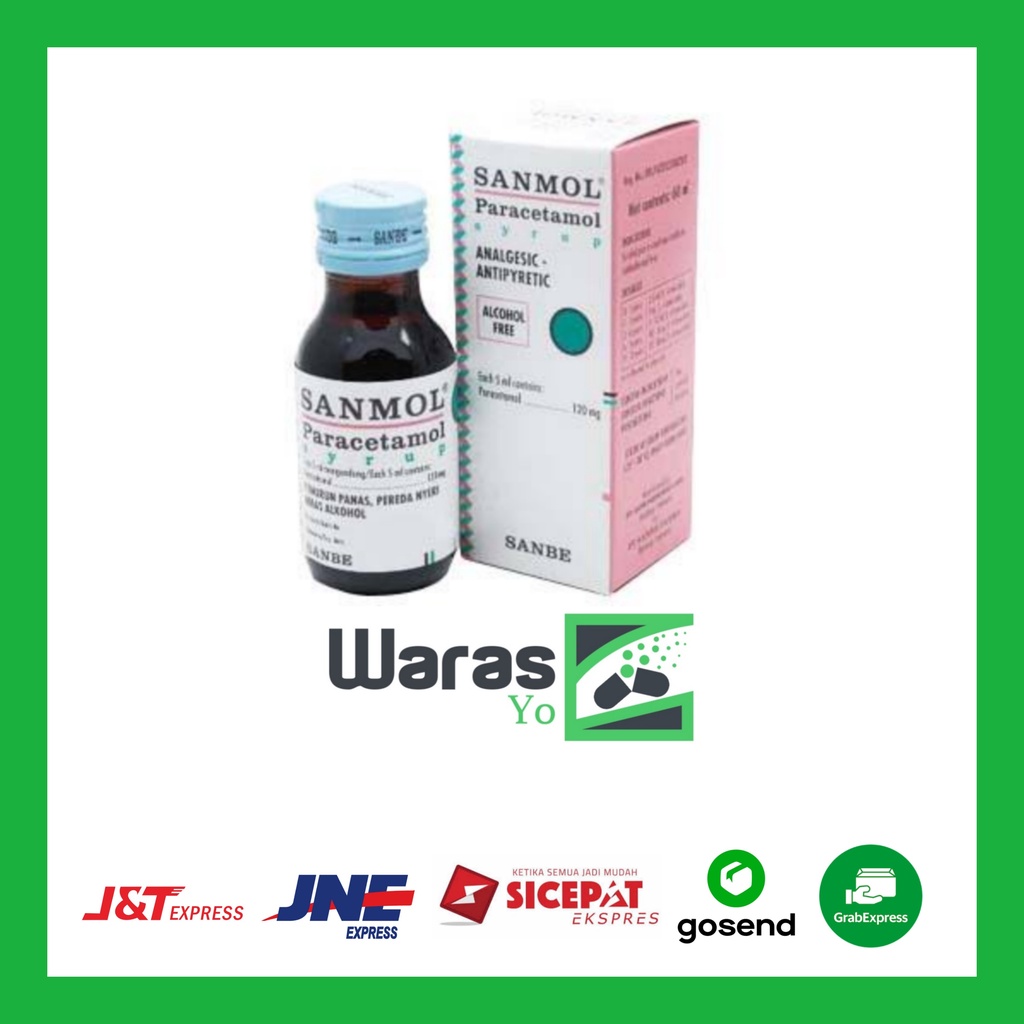 Jual [sw] Sanmol Syrup Sirup Paracetamol Demam Penurun Panas 60 Ml