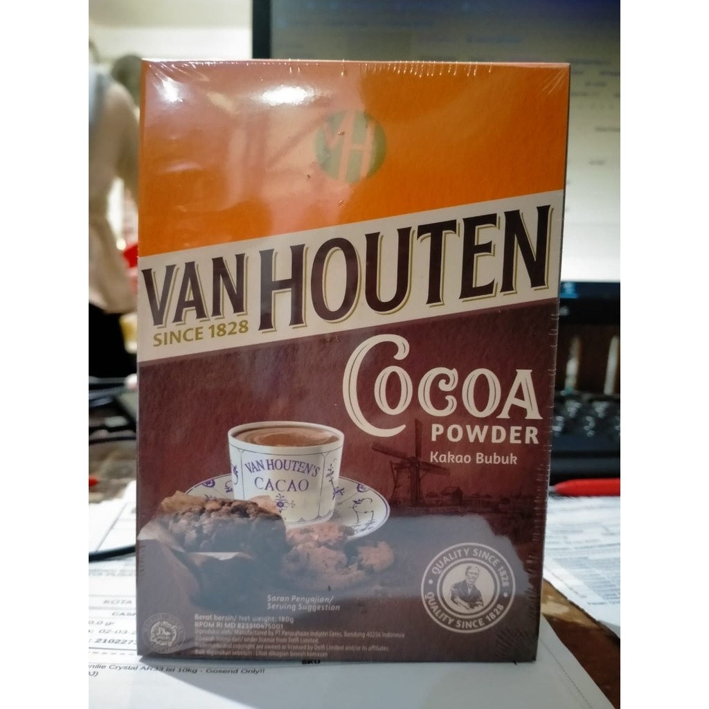 Van Houten 50x180gr Cokelat Bubuk (Cocoa Chocolate Powder) Gosend/Grab Onlyy