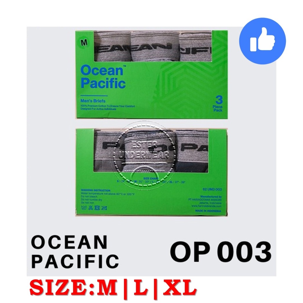 Celana Dalam OCEAN PACIFIC OP 003 ISI 3PCS