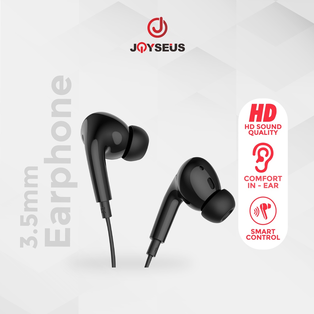 Earphone Joyseus In-Ear HIFI Stereo Wired HD Sound EP0027-28-31-32-EP27-B