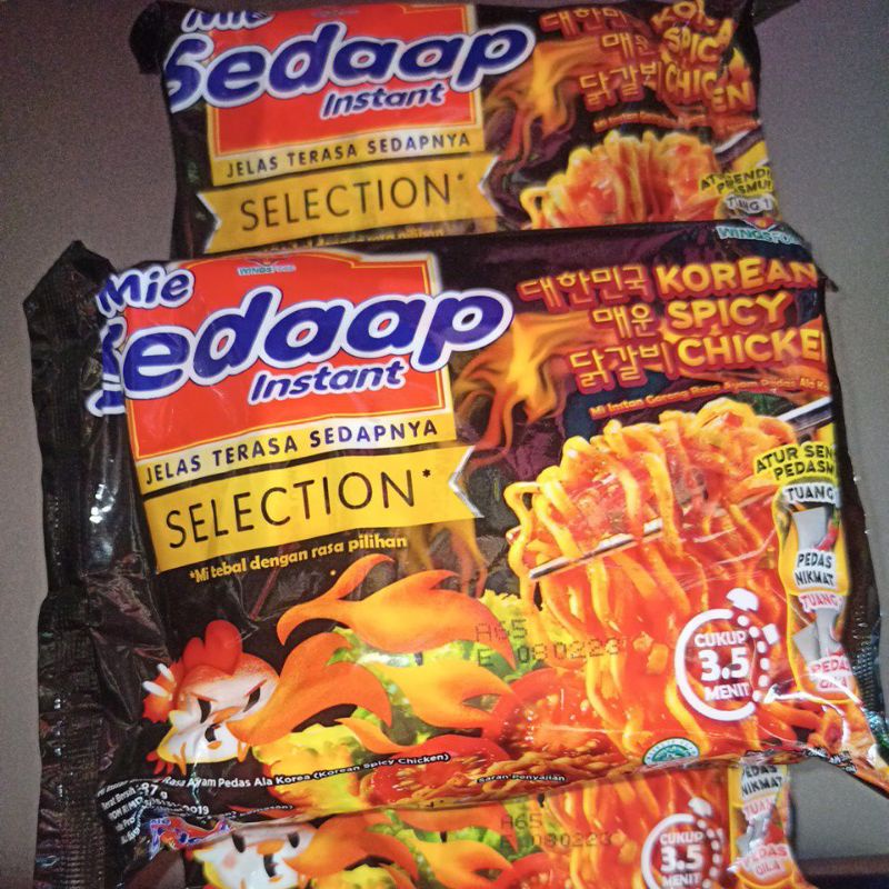 

5pcs Mie instan mie Sedap Selection mie Korean Spicy Chicken 87gr