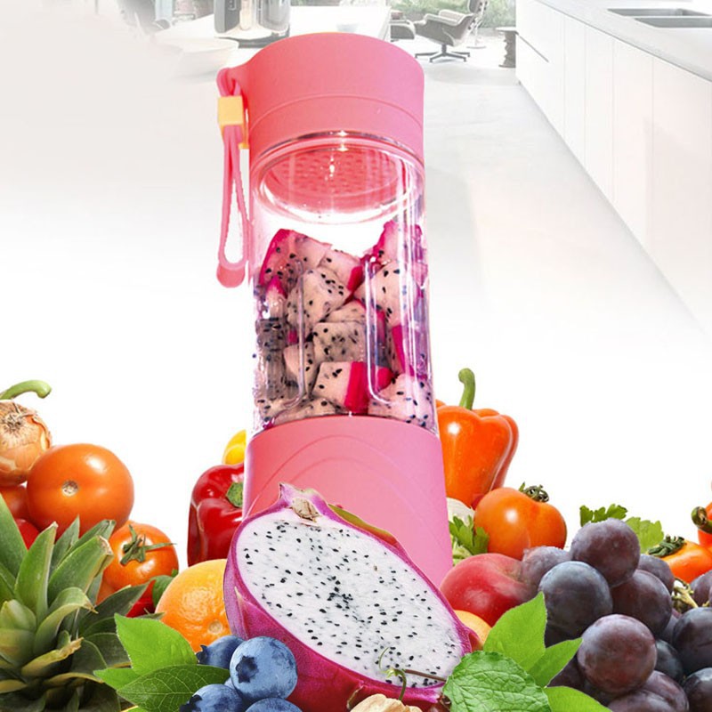 Blender Jus Portable 380ml - Pink