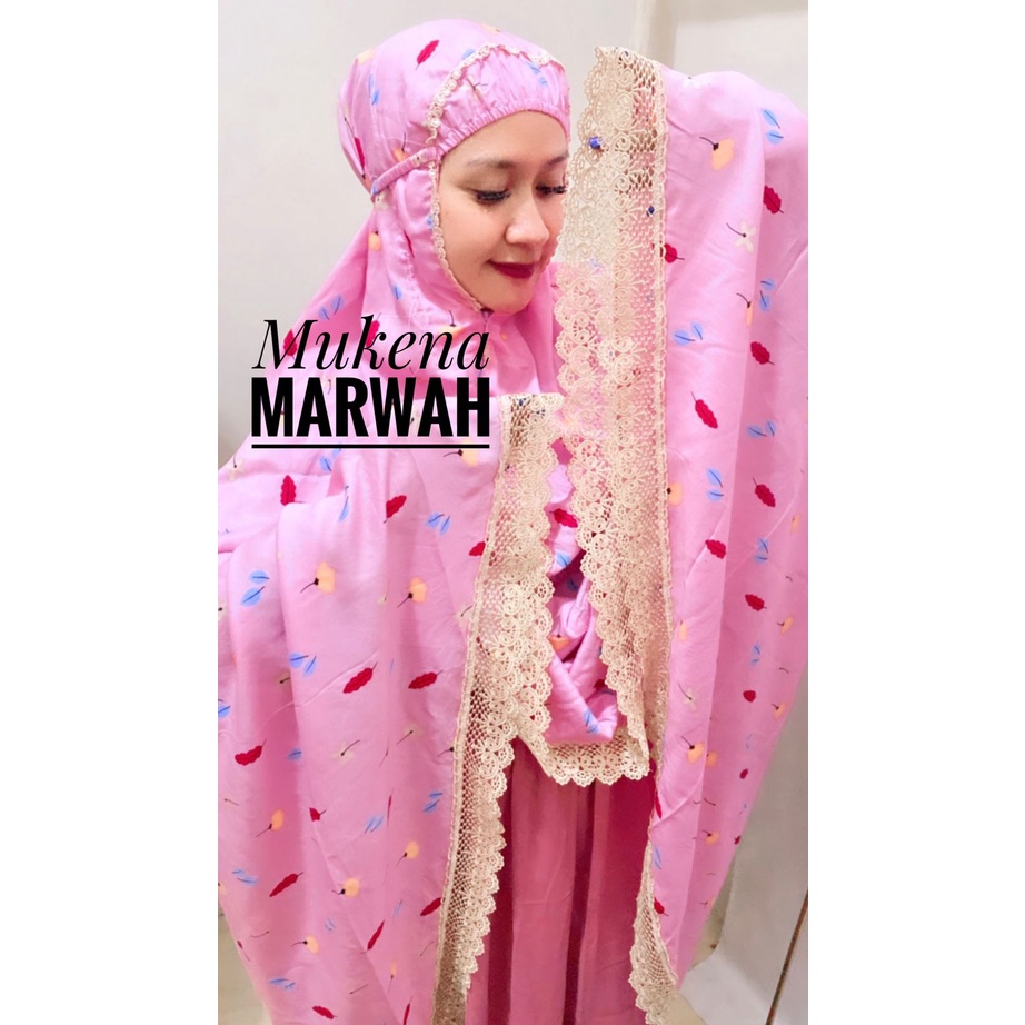 Mukena Marwah Traveling Jumbo Rayon Premium Motif 2in1 Terbaru