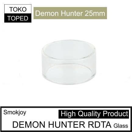 Kaca DEMON HUNTER 25mm RDTAx Replacement warna glass bening