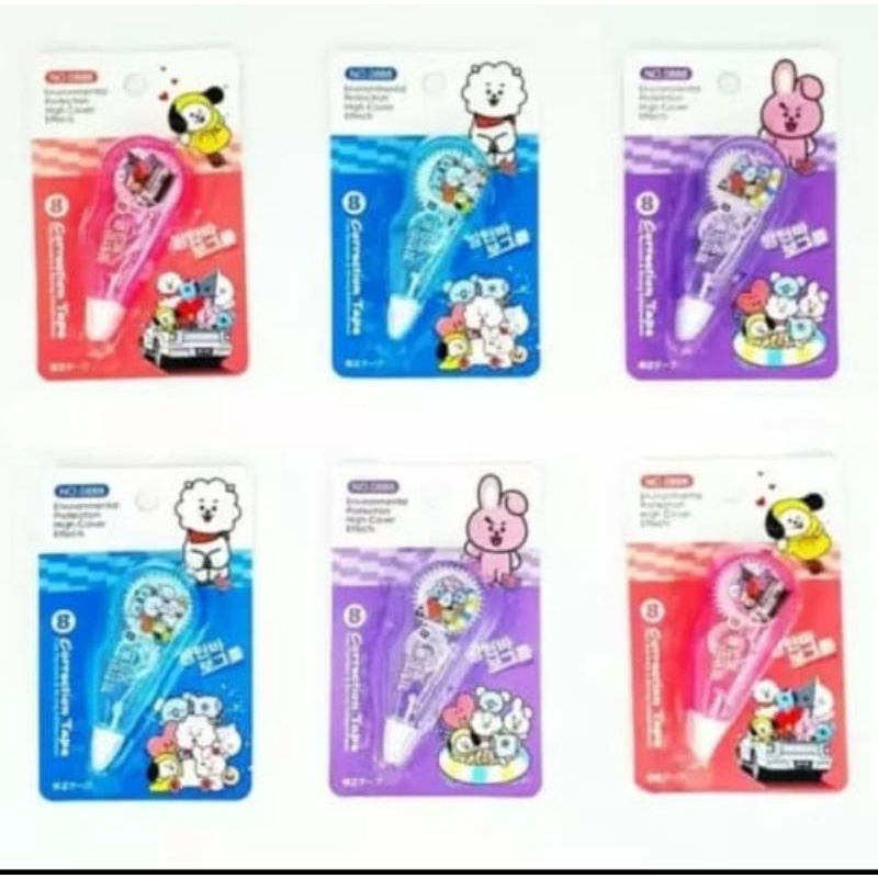 

Tip ex roll bt21 0888 tipex penghapus pita tip x