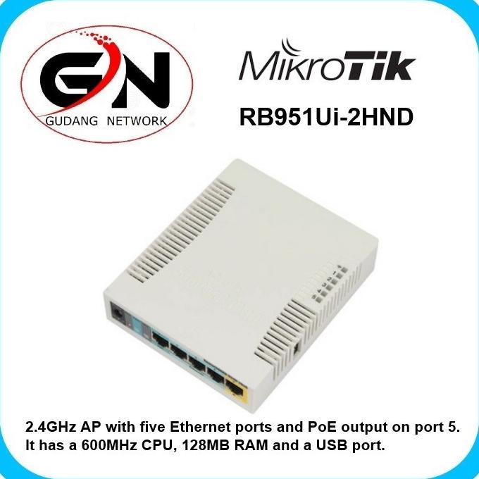 MIKROTIK Router Wireless RB951Ui-2HND/ RB 951UI / MIKROTIK 951UI