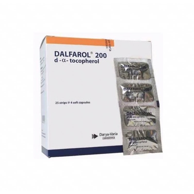 Dalfarol 200 IU strip 4 soft kapsul ( vitamin penyubur kandungan )