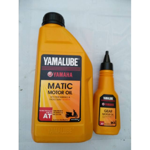 Paket oli matic asli yamaha 0.8 lt + oli gear..untuk semua motor matic yamaha all mio