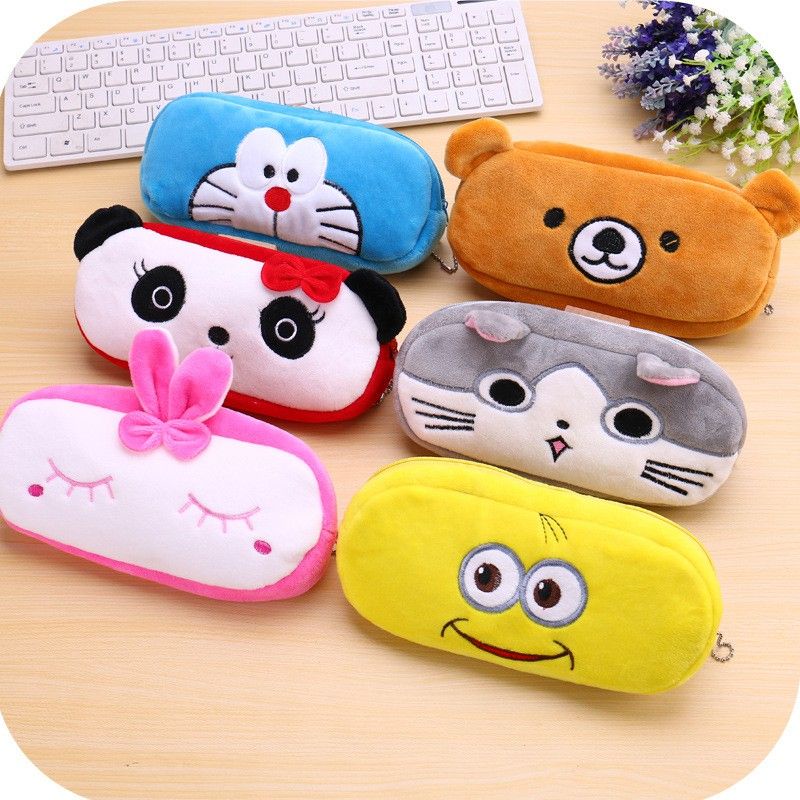 dompet pensil/tempat pensil karakter lucu/pouch aksesories