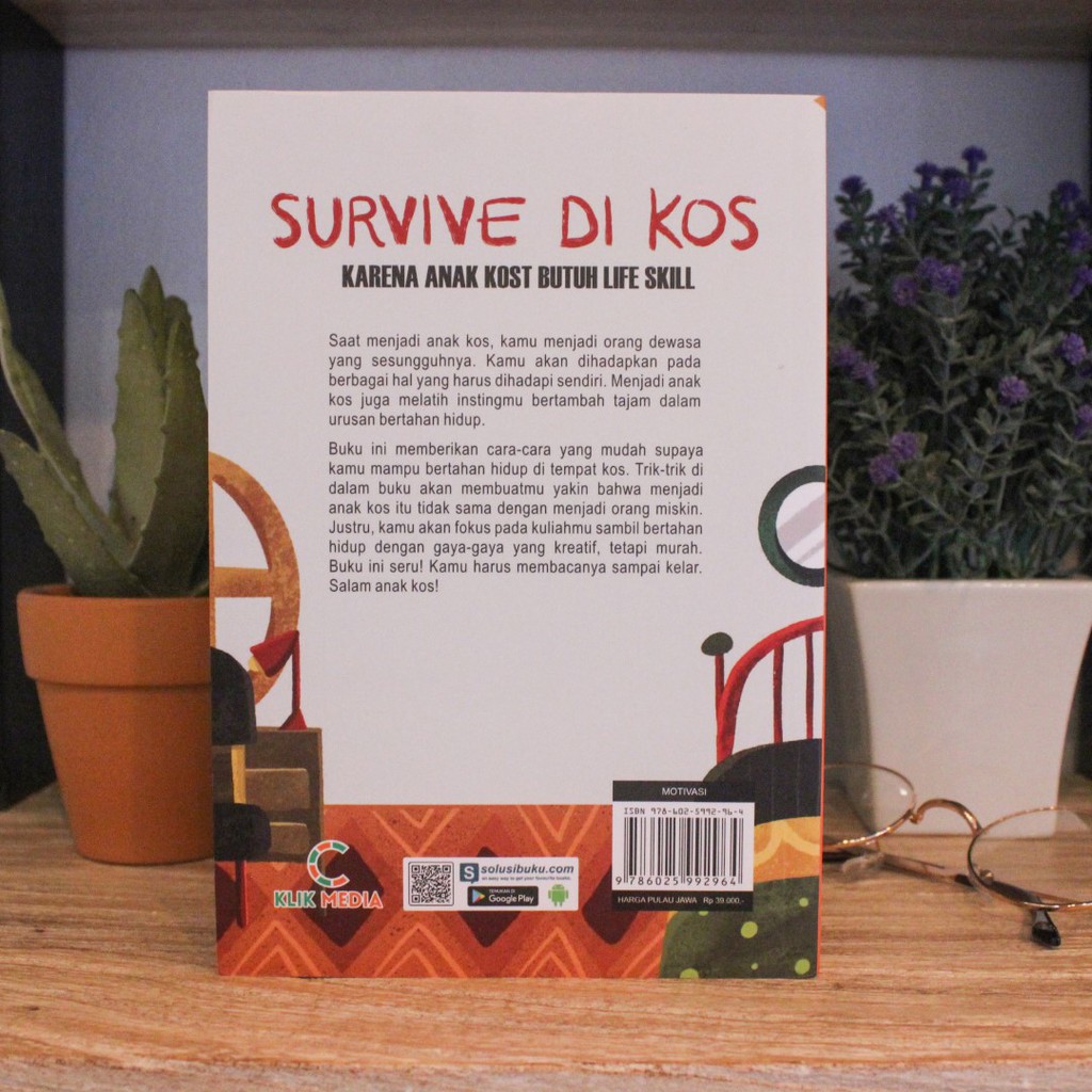BUKU MOTIVASI : Survive di Kos; Karena Anak Kost Butuh Life Skill / Buku Inspirasi-2