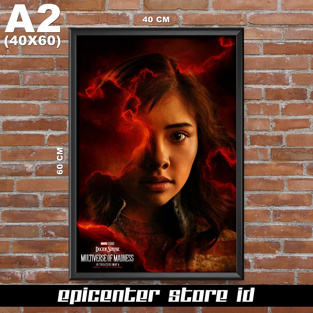 Poster Film Dr Strange Multiverse of Madness - America Chavez 40x60 + Frame