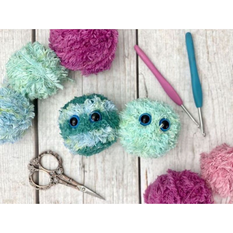 Worry pet, stress ball, gantungan kunci bulat