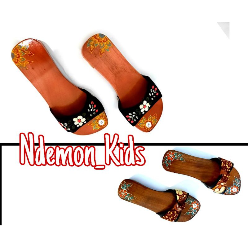 [ORIGINAL SANDAL KAYU] Sendal Kayu Wanita Sandal Slop Sandal Bakiak - Klompen