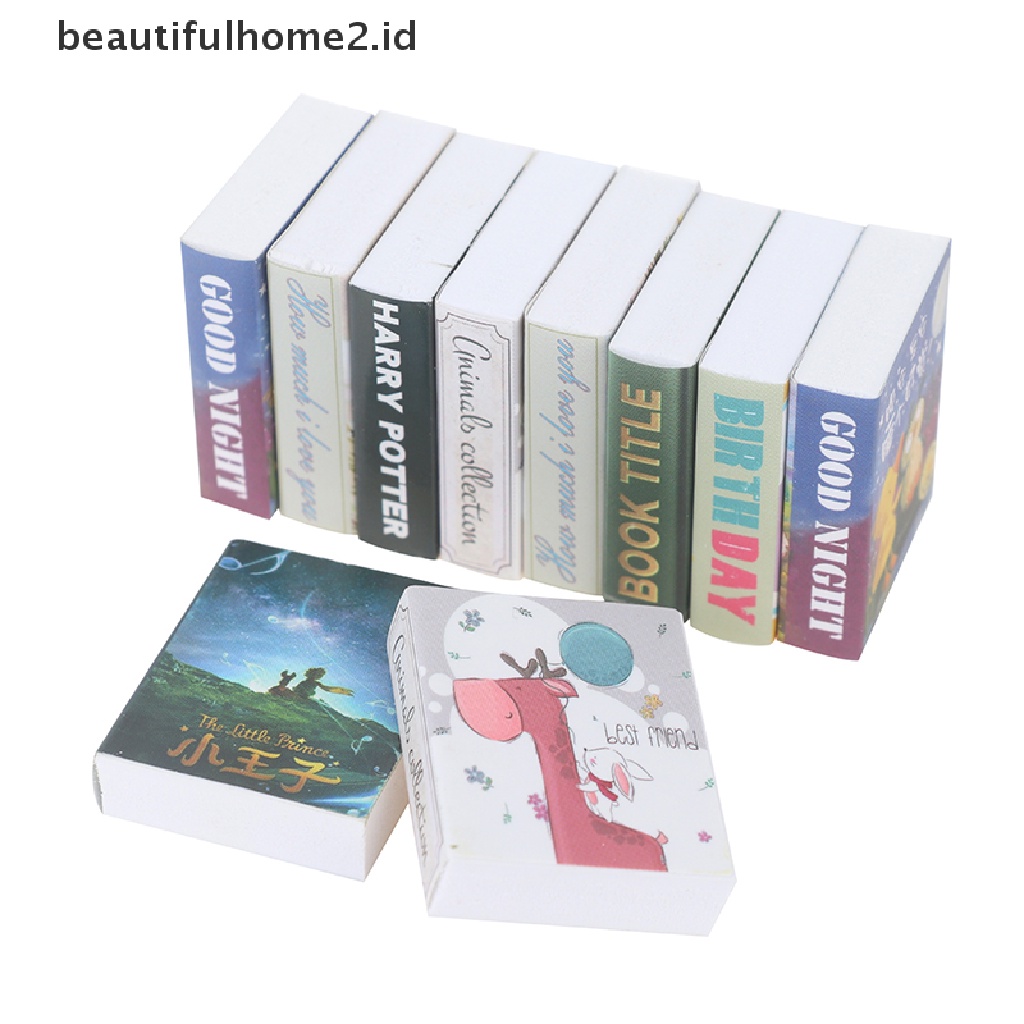 (Beautifulhome2) Buku Literatur Bahasa MandarinId 3pcs Miniatur Buku Cerita Dongeng Skala 1: 12 Untuk Rumah Boneka