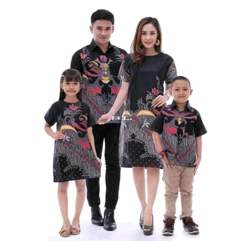 COUPLE KELUARGA BATIK DRESS BATIK SARIMBIT BATIK SERAGAM BATIK ATASAN BATIK