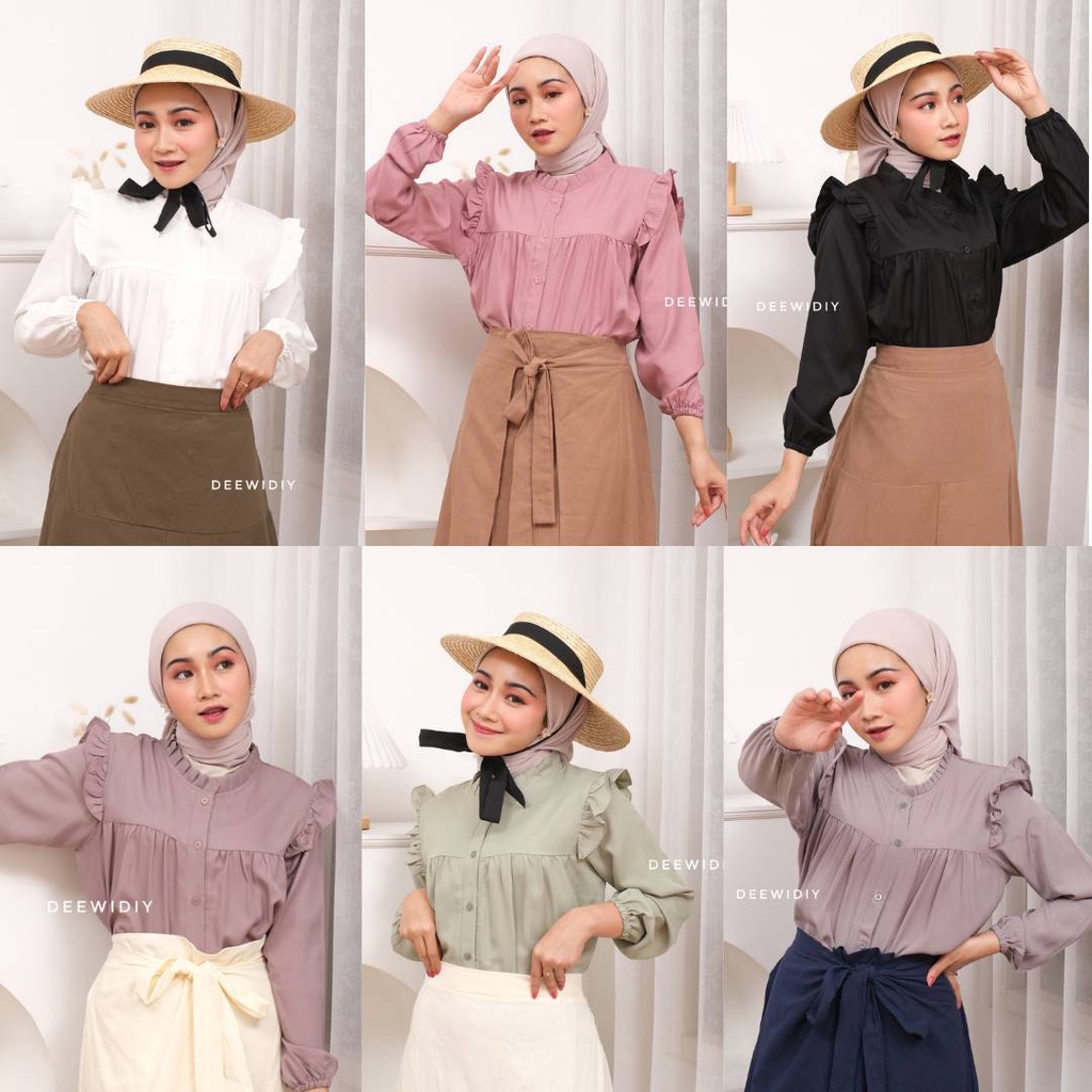 KEMEJA WANITA BUSUI UNTUK FORMAL DAN CASUAL - KELSY BLOUSE DEEWIDIY