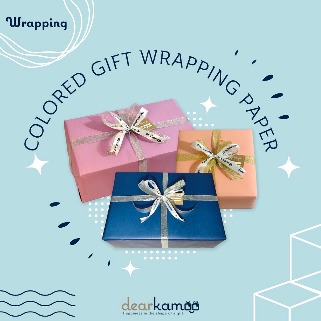 

Colored Gift Wrapping Paper / Kertas Kado / Kertas Warna / Bungkus kado