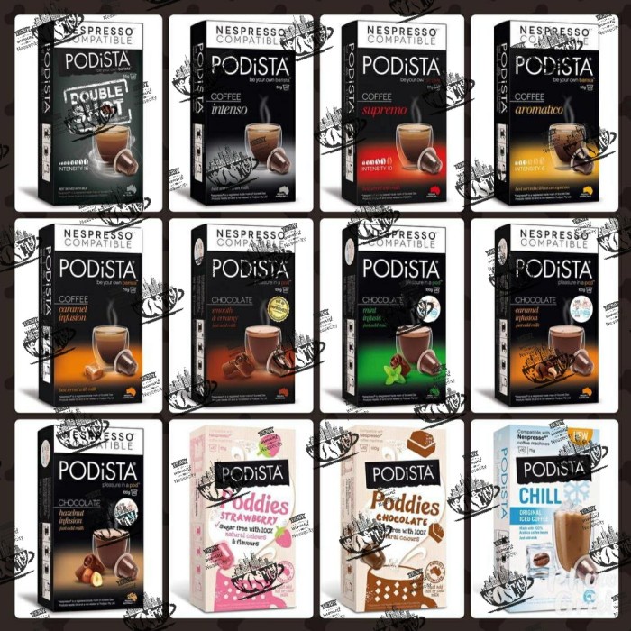 

vf2011vf Nespresso Chocolate & Coffee Capsule Collection By Podista (Isi 10) - Choco Caramel Ds20X11