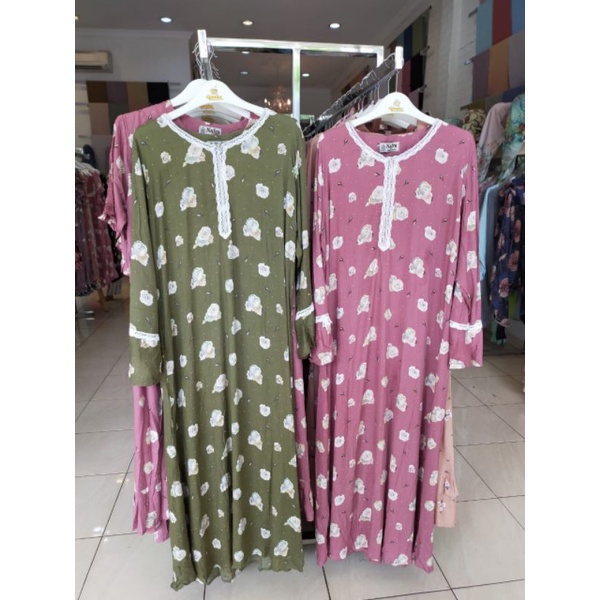 LONGDRESS PINK NAFRA BY.QONITA BATIK