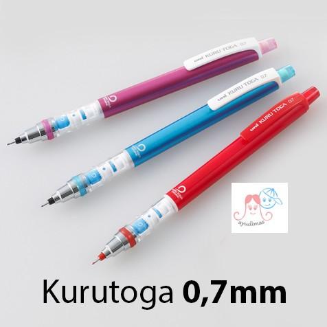 

Mechanic Pencil - Uni Kurutoga Blue / Red / Magenta 0,5Mm