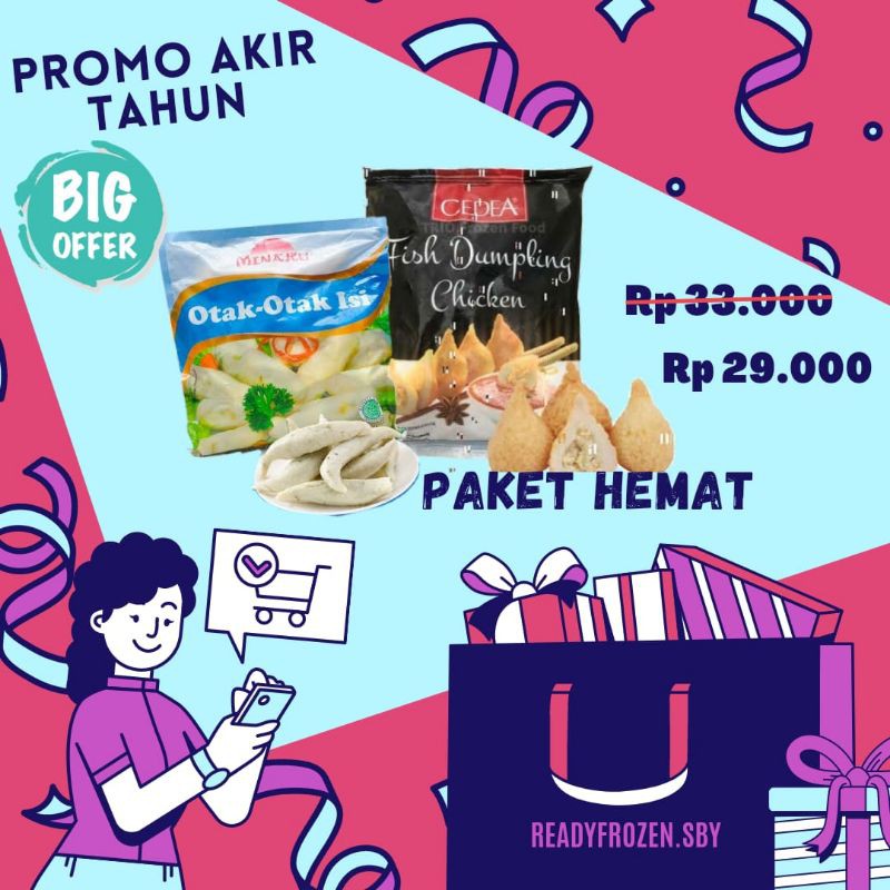 

Paket Hemat Dumpling Chicken Dan Otak-Otak Frozen Food Surabaya Murah