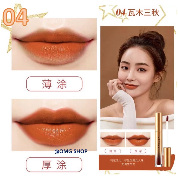 Liptint Korea GOLD Edition Lipstik Matte Pemerah Bibir Lipstik Tahan Lama Anti Air / Lip Tint Lipstick Lip Cream Lip Balm Lipgloss - Pelembab Pemerah Bibir Alami / Makeup Kosmetik Wanita Liptint Anak Sekolah Bibir Pink Alami / Pencegah Bibir Kering Pecah
