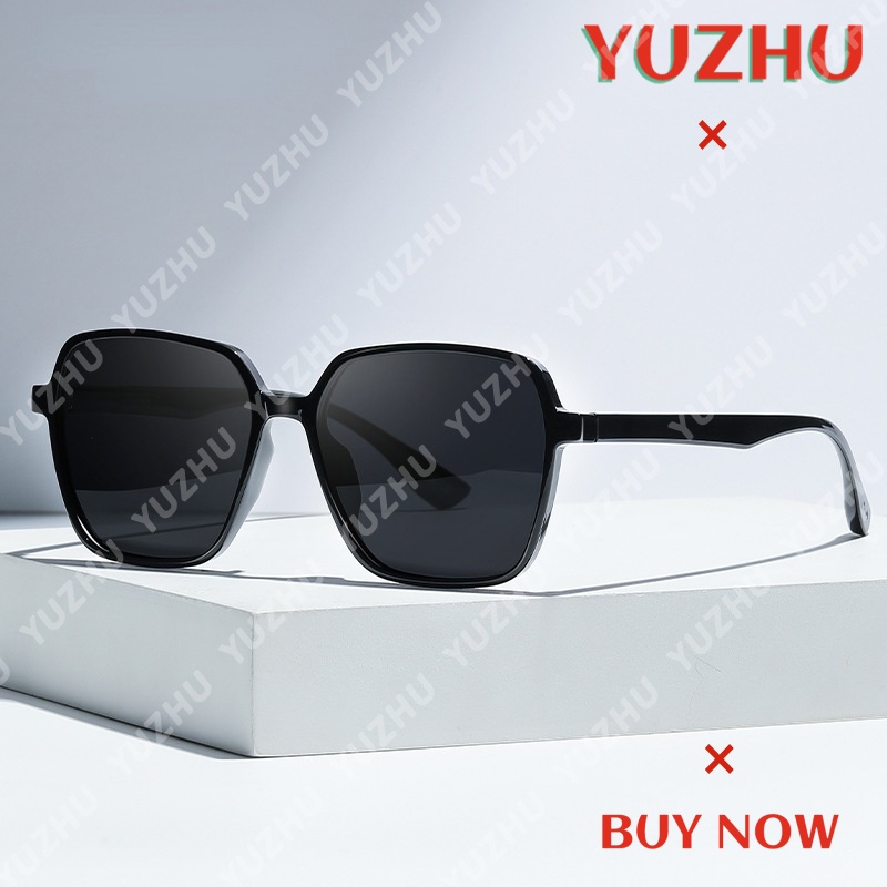 Kacamata Hitam Polarized Pelindung UV Model Oversized Untuk Wanita