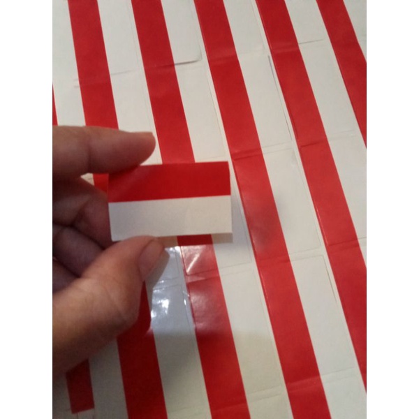 

sticker / stiker pipi muka tangan bendera merah putih I love indonesia