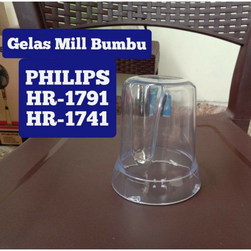 Gelas CUCINA  ,  Bumbu + Pisau Bumbu Blender Philips Tipe HR-1741, HR-1791