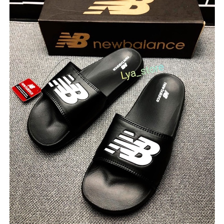 SANDAL SLOP BLACK CASUAL belence DIPAKAI PRIA DAN WANITA